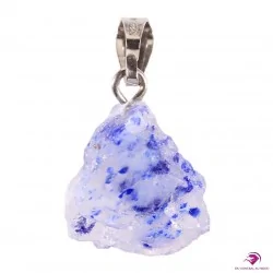 Pendentif en Haüyne et Afghanite, bélière argent 925