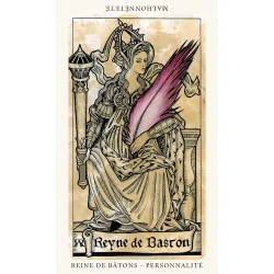 Le tarot médiéval, reine de bâtons