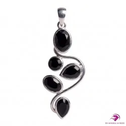 Pendentif en Onyx et Argent 925