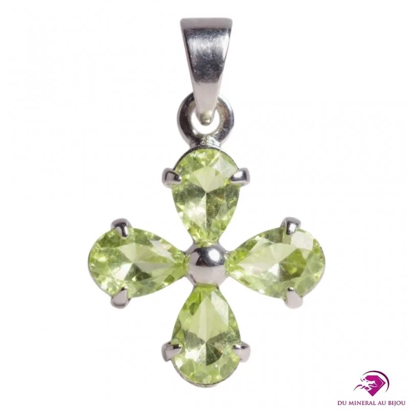 Pendentif en Péridot et Argent 925 Pendentif en Péridot et Argent 925