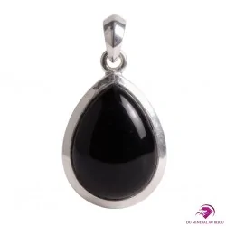 Pendentif en Onyx ovale, Argent 925