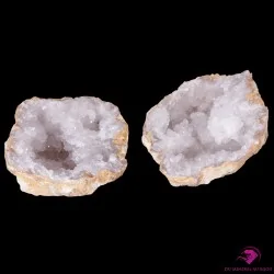 Géode cristal de roche Maroc