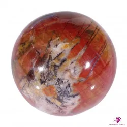 Sphère de Jaspe rouge