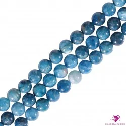 Perles rondes Apatite bleue 8mm