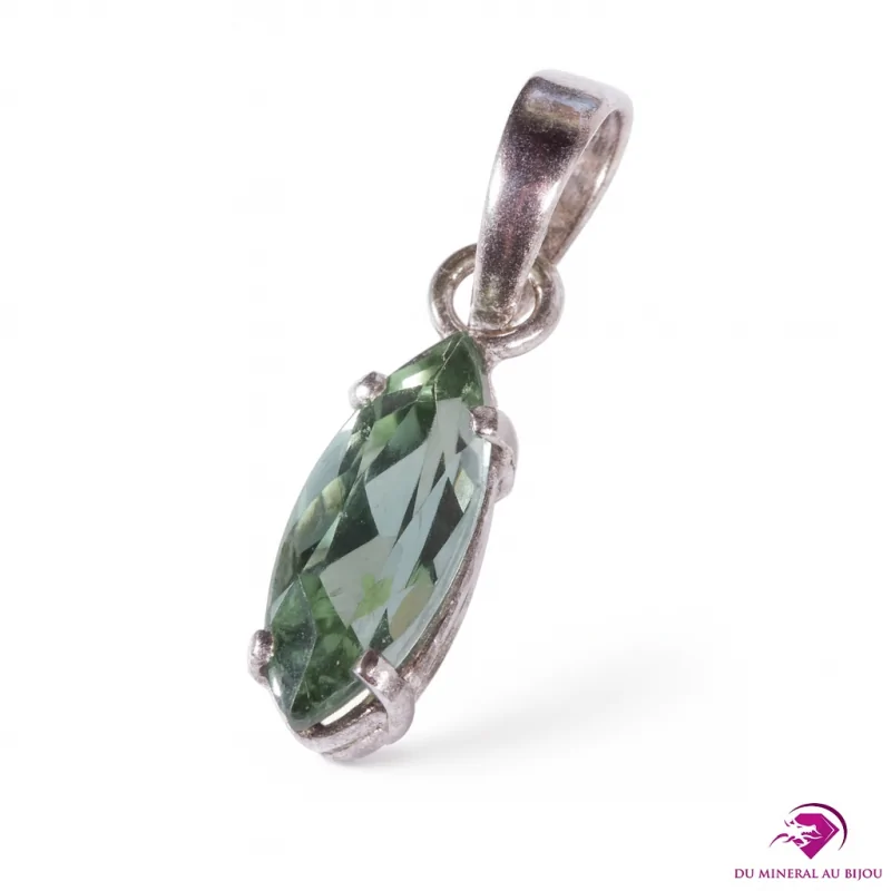 Pendentif Marquise en Tourmaline Verdélite - Argent 925 Pendentif Marquise en Tourmaline Verdélite - Argent 925