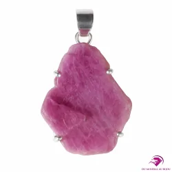 Pendentif en Rubis brut - Argent 925
