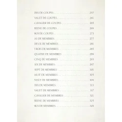 Le tarot interdit, sommaire 5 Le tarot interdit, sommaire 5