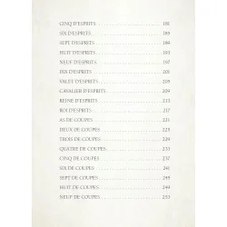 Le tarot interdit, sommaire 4 Le tarot interdit, sommaire 4