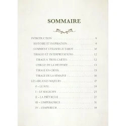 Le tarot interdit, sommaire Le tarot interdit, sommaire