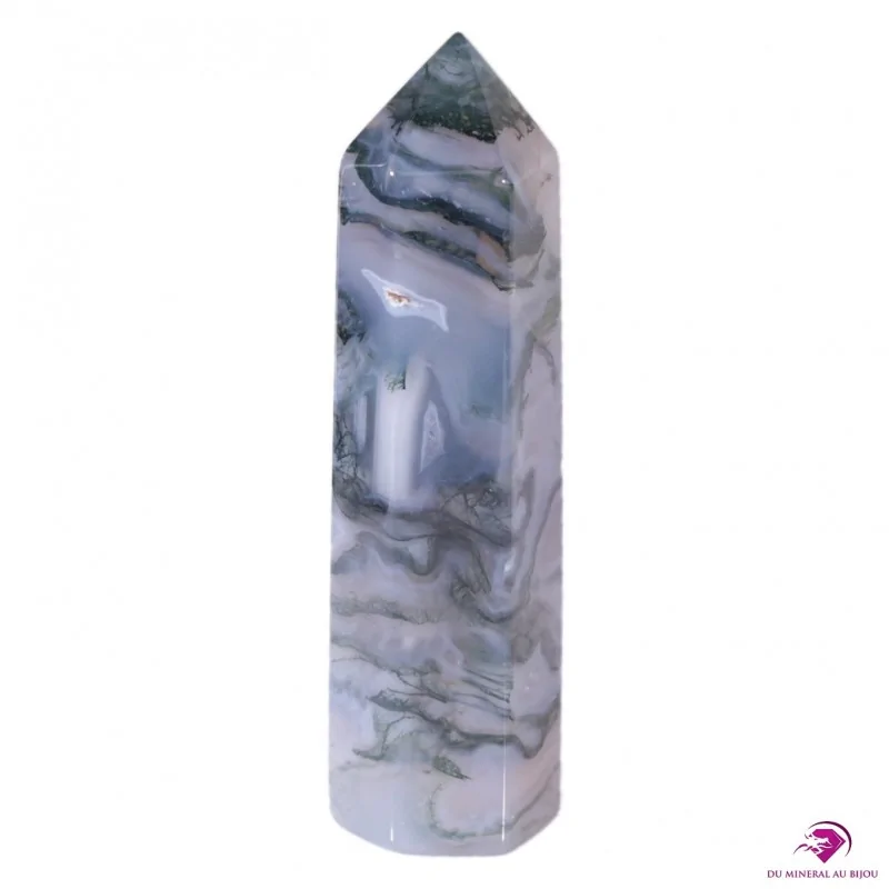 Obélisque en Agate mousse