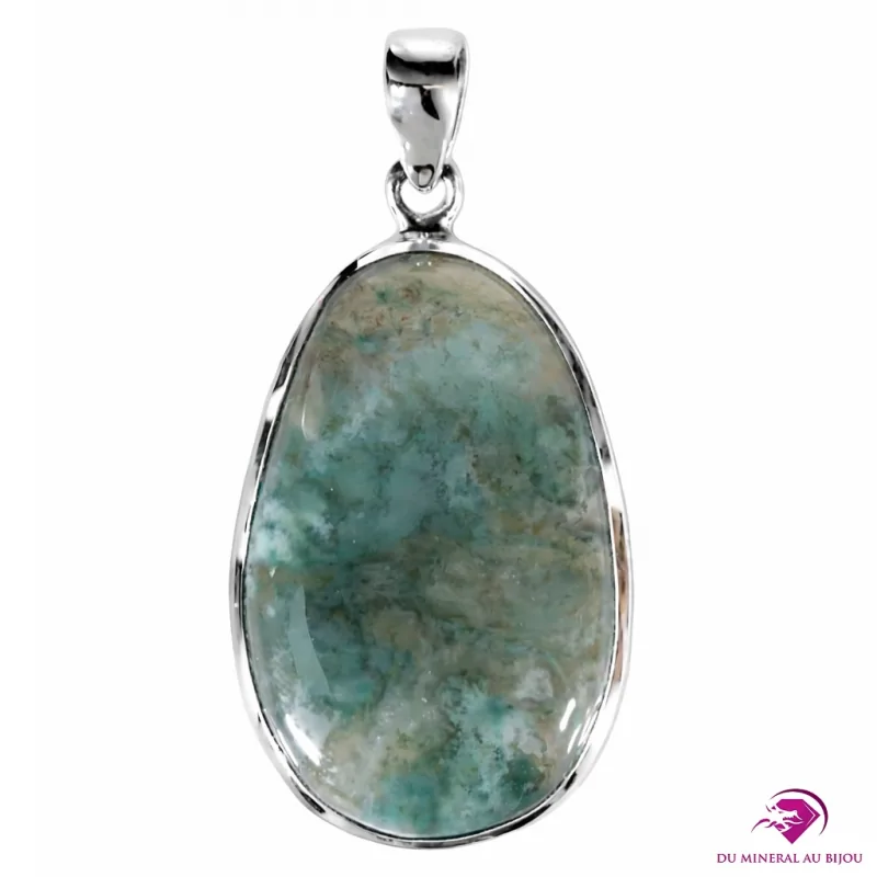Pendentif en Agate mousse