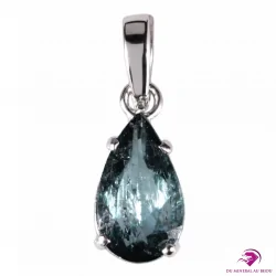Pendentif en Tourmaline Indicolite et Argent 925