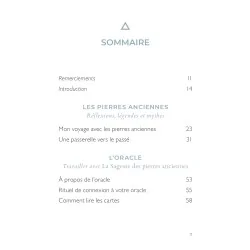 La sagesse des pierres anciennes, sommaire
