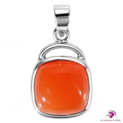 Pendentif en Cornaline et Argent 925