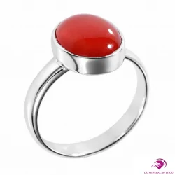 Bague en Cornaline - Argent 925