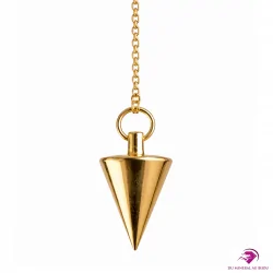 Pendule des Guérisseurs en Laiton Poli Doré