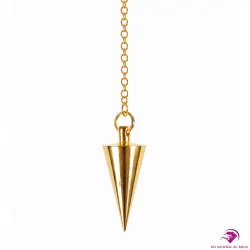 Pendule Cône en Laiton Poli...