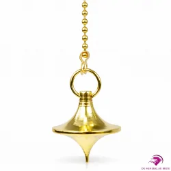 Pendule Doré Argus en Métal – Radiesthésie & Télépathie (avec pochon)