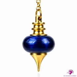 Pendule Mélissium Bleu – Pendule de radiesthésie précis (pochon inclus)