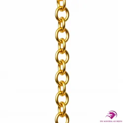 Pendule Mélissium Gris – Chaine Laiton doré