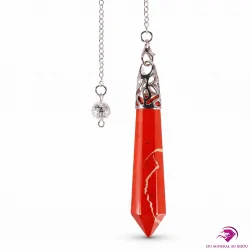 Pendule en Jaspe rouge pointe