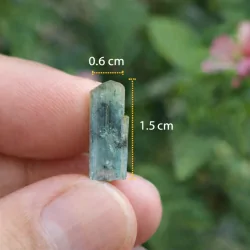 Tourmaline Indicolite (Bleue) - Cristal brut - Kunar, Afghanistan - Dimensions