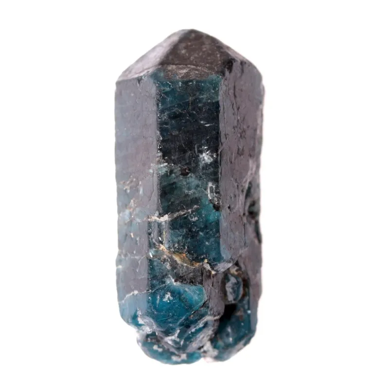 Cristal d'apatite bleue