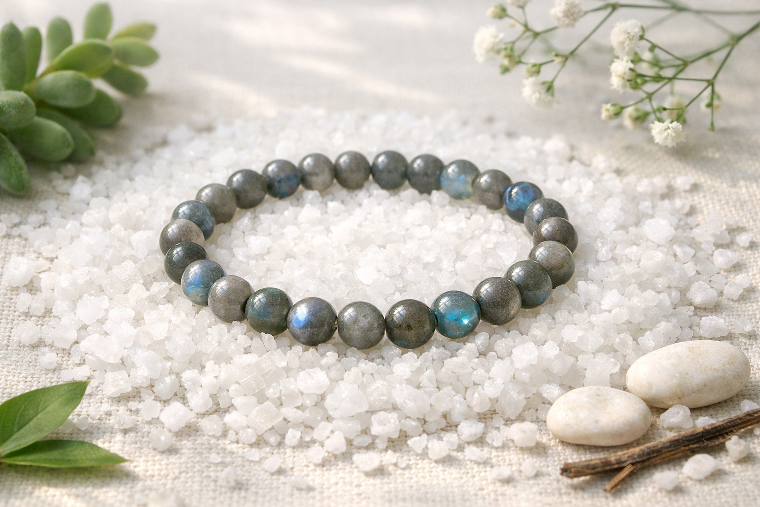 Bracelet purification sel